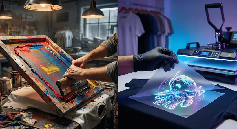DTF czy Sitodruk? Którą technologię nadruku wybrać w 2025 roku?